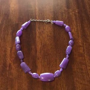 HSN purple jade necklace